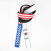 USA AND KOREAN FLAG BELT