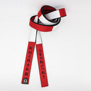 Red & White Panel With Solid Black Backside [M18]