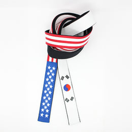 USA AND KOREAN FLAG BELT