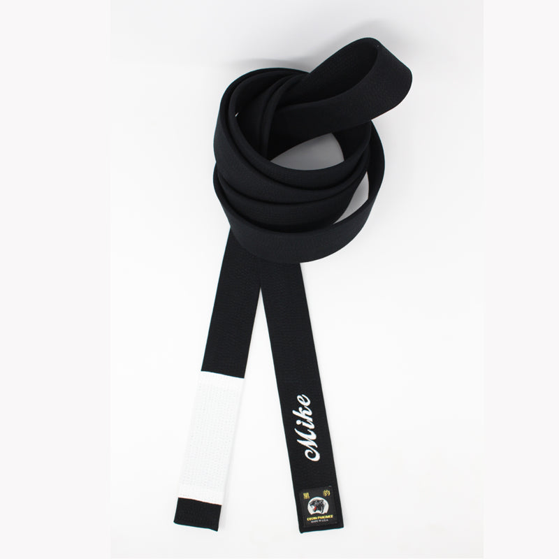 BJJ Black Belt w/ White Bar - Thumbnail 3