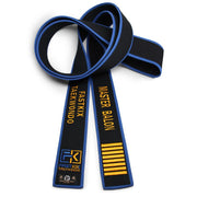 Black Master Belt With Blue Border [M05.B]