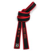 Black Master Belt With Red Border [M05]