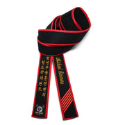 Black Master Belt With Red Border [M05]