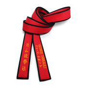 Red Master Belt With Black Border [M06]