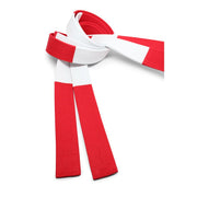 Red & White Panel (Red Tip) w/ Matching Stitching [M15]