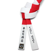 White & Red Panel (White Tip) w/ Matching Stitching [M16]